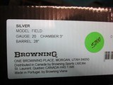 Browning Silver Field 20ga. 28