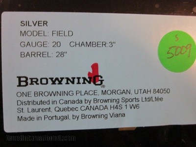 Browning Silver Field 20ga. 28