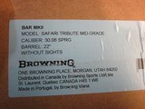 Browning BAR Safari Mid grade tribute 30-06 new in box - 7 of 7