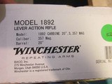 Winchester Model 1892 .357 Mag.New in box - Image 7 of 7