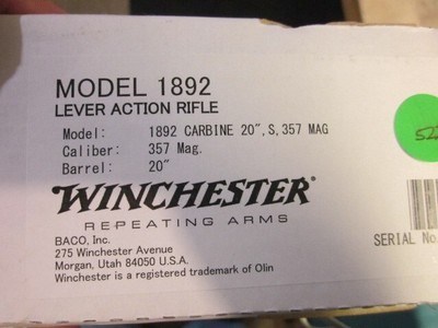 Winchester Model 1892 .357 Mag.New in box - Image 7 of 7