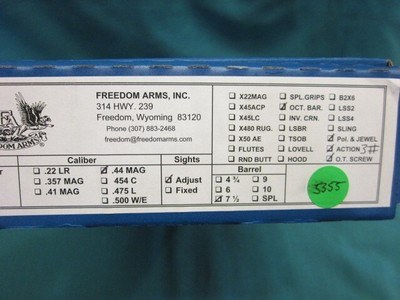 Freedom Arms Model 83 Premier .44 Mag. 7 1/2