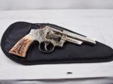Smith & Wesson Model 27-2, fully Engraved, Nickel plated, 5 - 1 of 7
