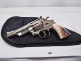 Smith & Wesson Model 27-2, fully Engraved, Nickel plated, 5 - 2 of 7