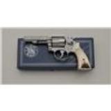 Smith & Wesson Model 65-1, Engraved, Stag Grips S&W medallion grips, with original box - 3 of 6