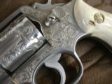 Smith & Wesson Model 65-1, Engraved, Stag Grips S&W medallion grips, with original box - 6 of 6