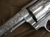 Smith & Wesson Model 65-1, Engraved, Stag Grips S&W medallion grips, with original box - 5 of 6