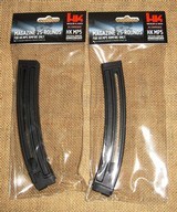 Two New Walther HK MP5 .22LR, 25 round magazines, in original factory packaging. - 1 of 2