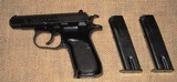 CZ-83 in 9mm Browning (.380 ACP) With 2 Factory Magazines - 1 of 8