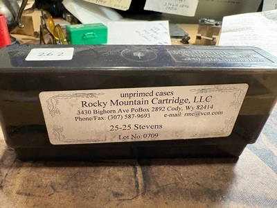 Rocky Mountain Cartridge 25-25 Stevens Brass N.O.S. - Image 1 of 4
