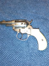 Colt Lightning 38 Model 1877 2 1/2" Etched Panel Nickel - 1 of 15