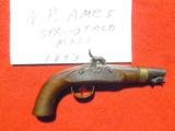 N.P.Ames Naval percussion pistol 54 cal smoothbore - 6 of 6