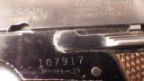 Smith & Wesson early production Model 39 (no dash) 9mm Police Issue - 6 of 8