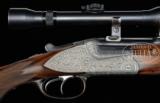 MERKEL 323 OVER-UNDER SIDE-PLATED DOUBLE RIFLE WITH SCOPE - 4 of 8