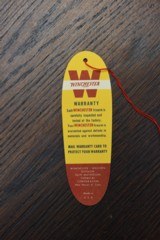 Winchester model 61 6101 NOS hang tag - 2 of 2