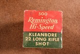 Remington Hi-Speed Kleanbore 22 LR SHOT RARE! - 2 of 2