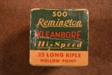 Full brick Remington Kleanbore Hi-Speed 22 Long Rifle Hollow Pt. - 2 of 2