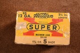 Western SUPER-X 12 Ga. Shot shells Correct and full - 2 of 2