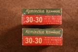 2 Boxes Remington Kleanbore 30-30 Winchester 1950's ammo - 2 of 3