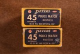 2 boxes Peters Rustless POLICE MATCH 45 auto ammo - 3 of 3