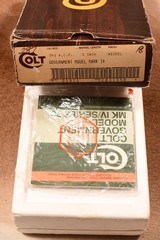 Colt Gov. Model Mark IV 45acp Nickel NIB MINT 1982 - 4 of 4