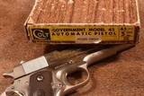 Colt Commercial 1911 45 acp NICKEL 1963 with box - 5 of 10