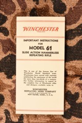 Winchester Model 61 owners manual - 1 of 1
