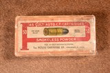 Peters Smokeless Powder 45 Colt Auto Ammo 1927 - 1 of 4