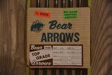 6 vintage Bear wooden arrows NIB - 2 of 4