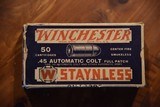 Winchester Staynless 45ACP for 1911 Mfg. between 1928 and 1932 STUNNING and OLD!