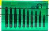 Vintage 50th Anniversary Weatherby Lucite Ammo Display GREEN Very Rare - 2 of 4