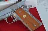 COLT 1911 SERIES 70, GOLD CUP NATIONAL MATCH 45 ACP, ELECTROLESS NICKEL, LNIB, COLT LETTER OF AUTHENTICITY - 9 of 10