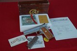 COLT 1911 SERIES 70, GOLD CUP NATIONAL MATCH 45 ACP, ELECTROLESS NICKEL, LNIB, COLT LETTER OF AUTHENTICITY - 2 of 10