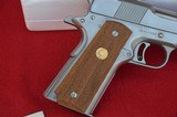COLT 1911 SERIES 70, GOLD CUP NATIONAL MATCH 45 ACP, ELECTROLESS NICKEL, LNIB, COLT LETTER OF AUTHENTICITY - 8 of 10