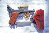 Luger .45 ACP model 1907 made is the United States of America by Lugerman - 4 of 6