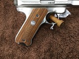 RUGER MKIITARGET COMPETIONSTAINLESS SLAB SIDEMINT CONDITON - 8 of 12