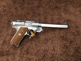 RUGER MKIITARGET COMPETIONSTAINLESS SLAB SIDEMINT CONDITON - 2 of 12