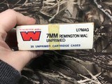 NEW Winchester 7mm Rem Mag Unprimed Brass……………40 rds - 2 of 6
