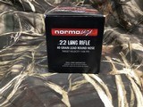 Norma
TAC-22 .22LR 40gr. Lead Round Nose Ammo...........1,000 Rounds - 4 of 8