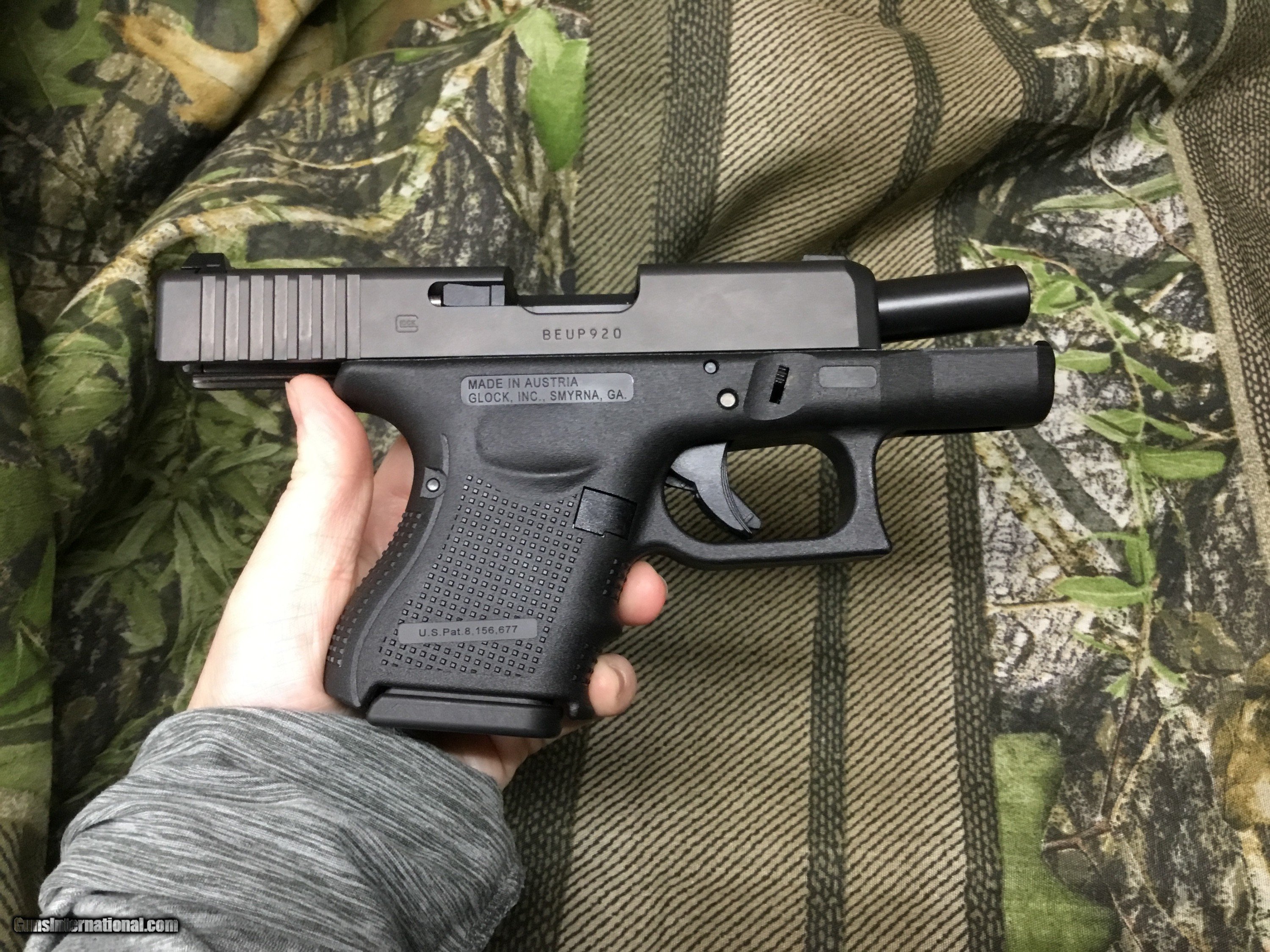Glock 26 Gen 4 9MM Night Sights 2 Mags Backstraps Police