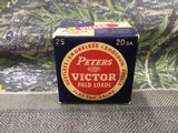 PETERS 20GA 2 3/4 in Rustless Smokeless Flat top Crimp Shot Shells
.11 rounds