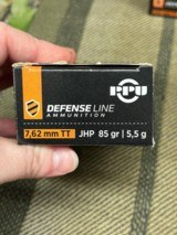 PPU Defense Line 7.62x25 Tokarev JHP 85 GR. Ammo..............250 rounds - 2 of 6