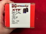 Hornady XTP 38 CAL .357