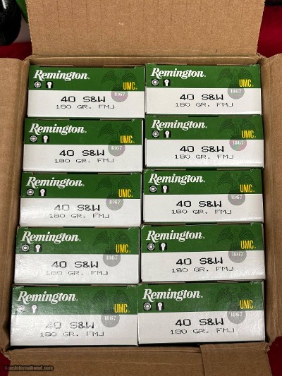 Remington 40 S&W 180 GR FMJ.........................500 rounds