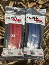 Set 10 Duramag AR15 .223/5.56 30 Round Red & Blue Aluminum Magazines  - 2 of 7