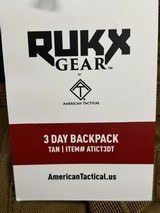 American Tactical Rukx Gear 3 Day Backpack Tan ATICT3DT - 5 of 6