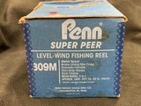 Vintage Penn Super Peer 309m Level-Wind Fishing Reel with Box - 9 of 11