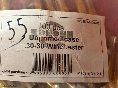 PPU .30-30 Winchester Unprimed Brass.......155 rounds - Image 3 of 5