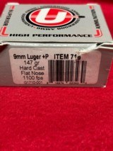 Underwood Ammo 9mm Luger 90 gr and 9mm Luger +P 147 gr Ammo.....140 rounds  - 2 of 7