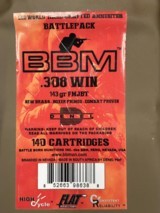 BBM 308/7.62 Nato 143 Gr Full Metal Jacket boat Tail Ammo Battle Pack .....280 rounds - 2 of 5